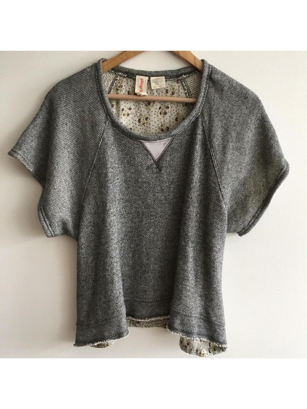 Anthropologie  Mixed Floral Pullover Women's Size S Boho Loungewear Casual Fall